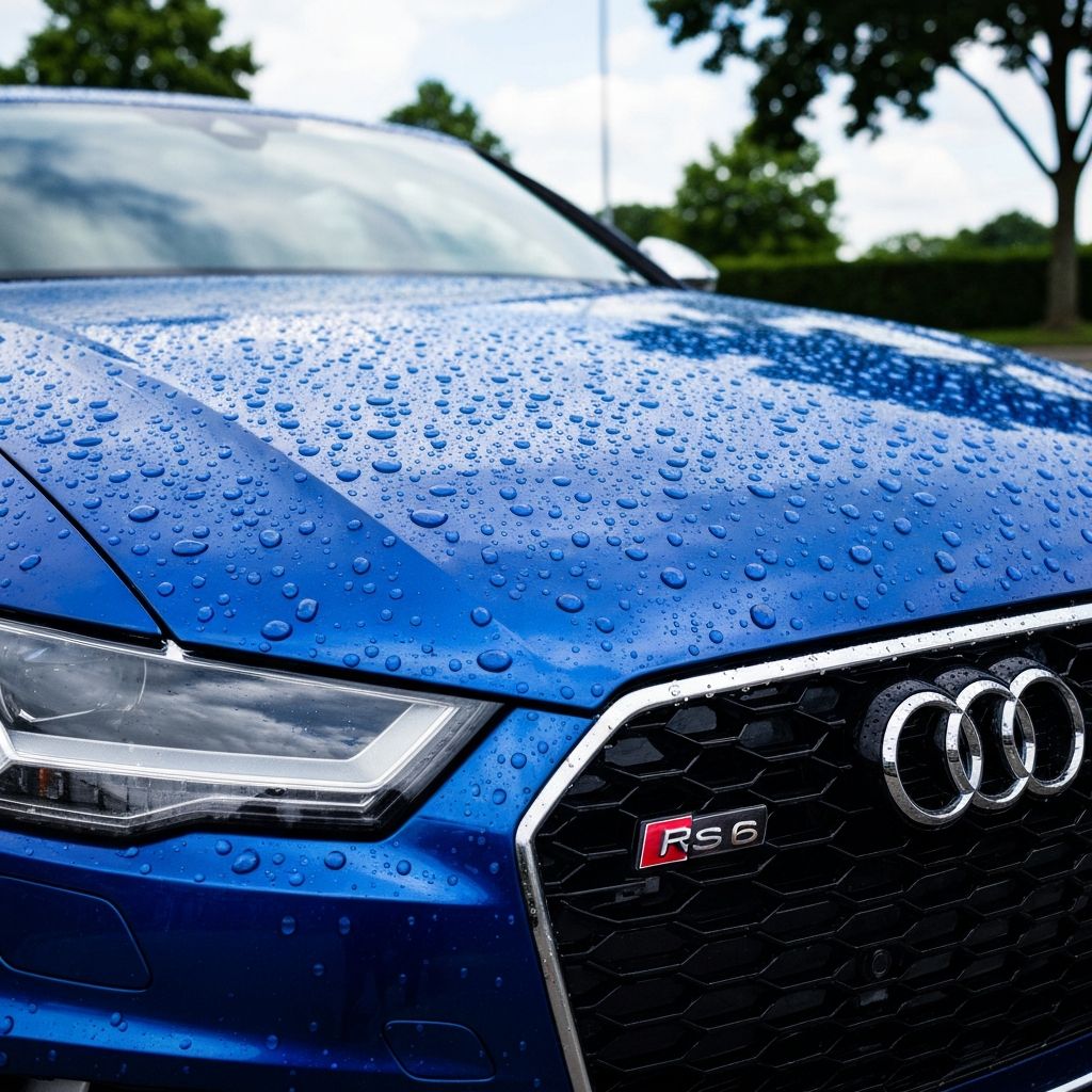 Wasserperleffekt auf Audi RS6